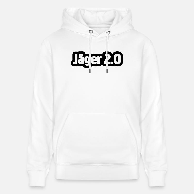 jäger 2.0 - Stanley/Stella Unisex Bio-Hoodie CRUISER  - Weiß