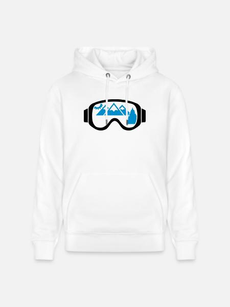 Ski goggles - Stanley/Stella CRUISER Unisex Organic Hoodie - white