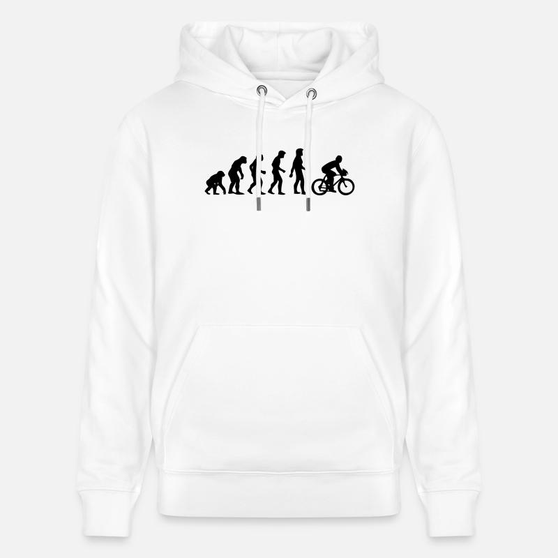 evolution homme cyclisme - Sweat à capuche bio CRUISER Stanley/Stella Unisexe - blanc