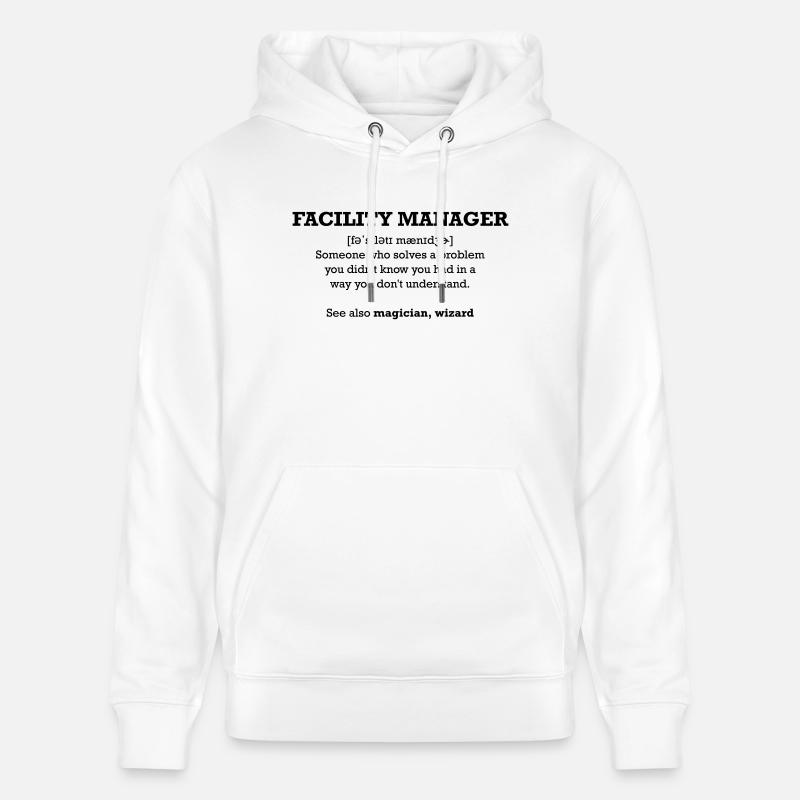 Facility Manager - wizard - Sweat à capuche bio CRUISER Stanley/Stella Unisexe - blanc