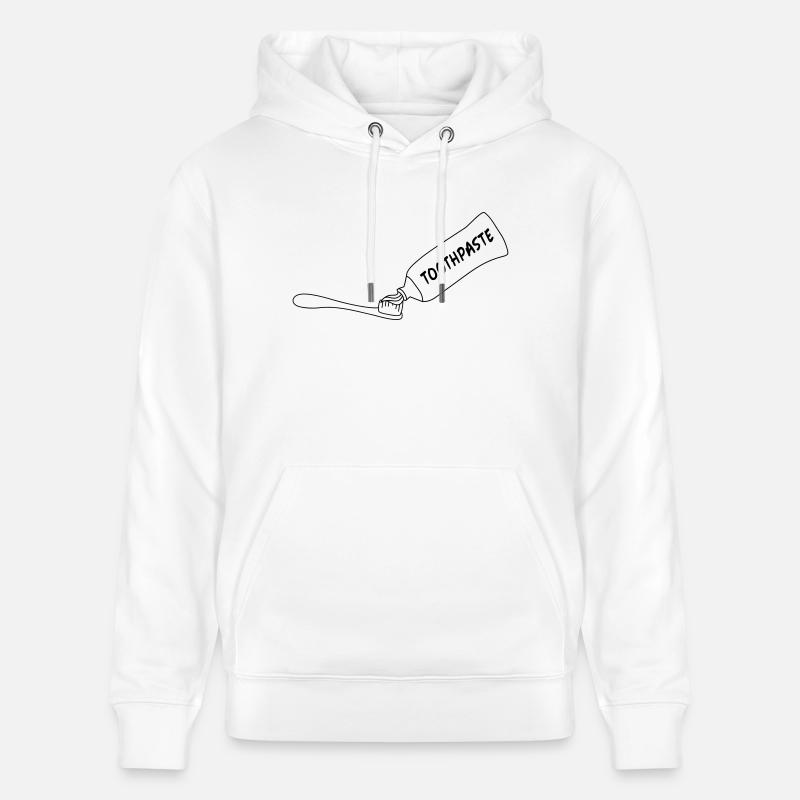 Toothpaste And Toothbrush - Stanley/Stella Unisex Bio-Hoodie CRUISER  - Weiß