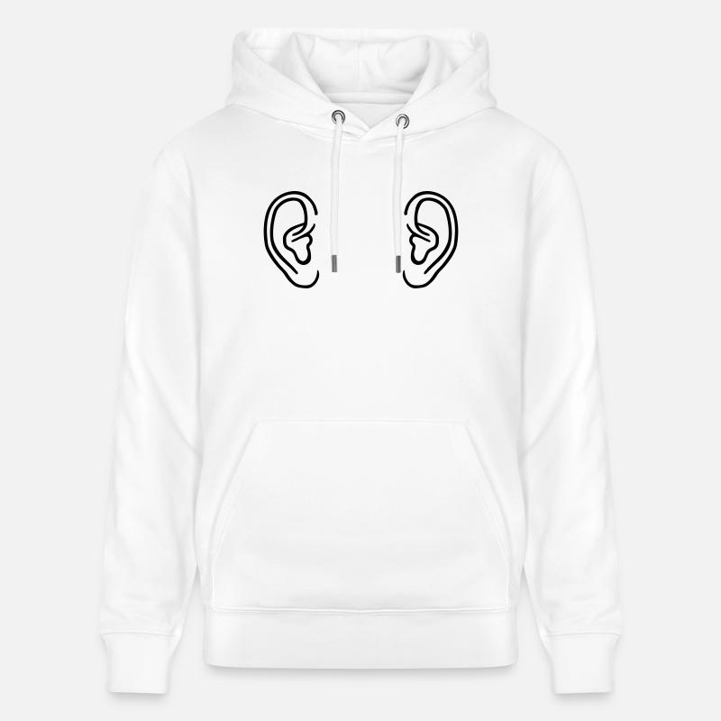 Oreille - Sweat à capuche bio CRUISER Stanley/Stella Unisexe - blanc