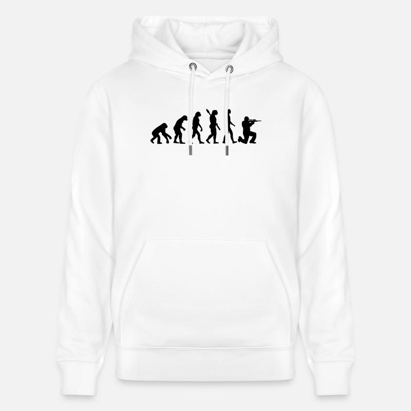 Evolution Airsoft - Sweat à capuche bio CRUISER Stanley/Stella Unisexe - blanc