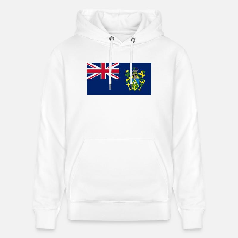 Îles Pitcairn - Sweat à capuche bio CRUISER Stanley/Stella Unisexe - blanc