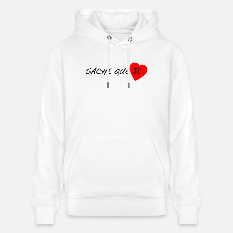 sache_que_je - Sweat à capuche bio CRUISER Stanley/Stella Unisexe - blanc