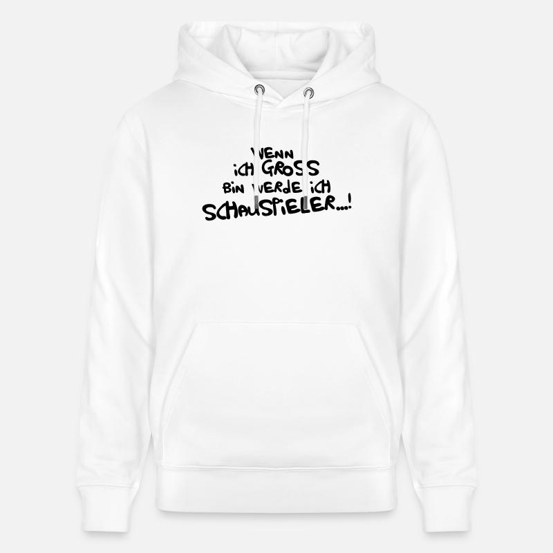 Ich werde Schauspieler - Stanley/Stella Unisex Bio-Hoodie CRUISER  - Weiß