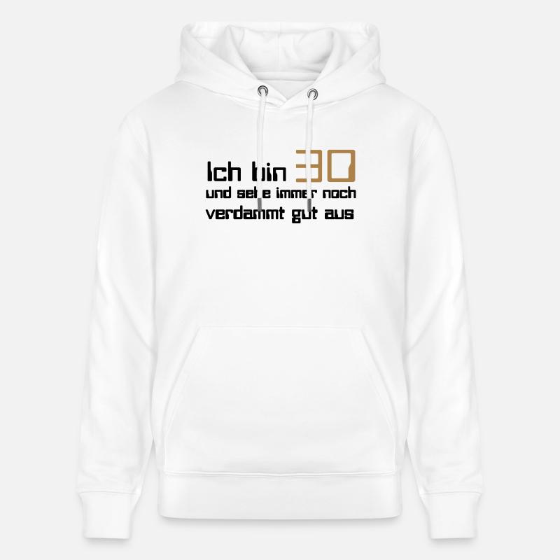 30 - Sweat à capuche bio CRUISER Stanley/Stella Unisexe - blanc