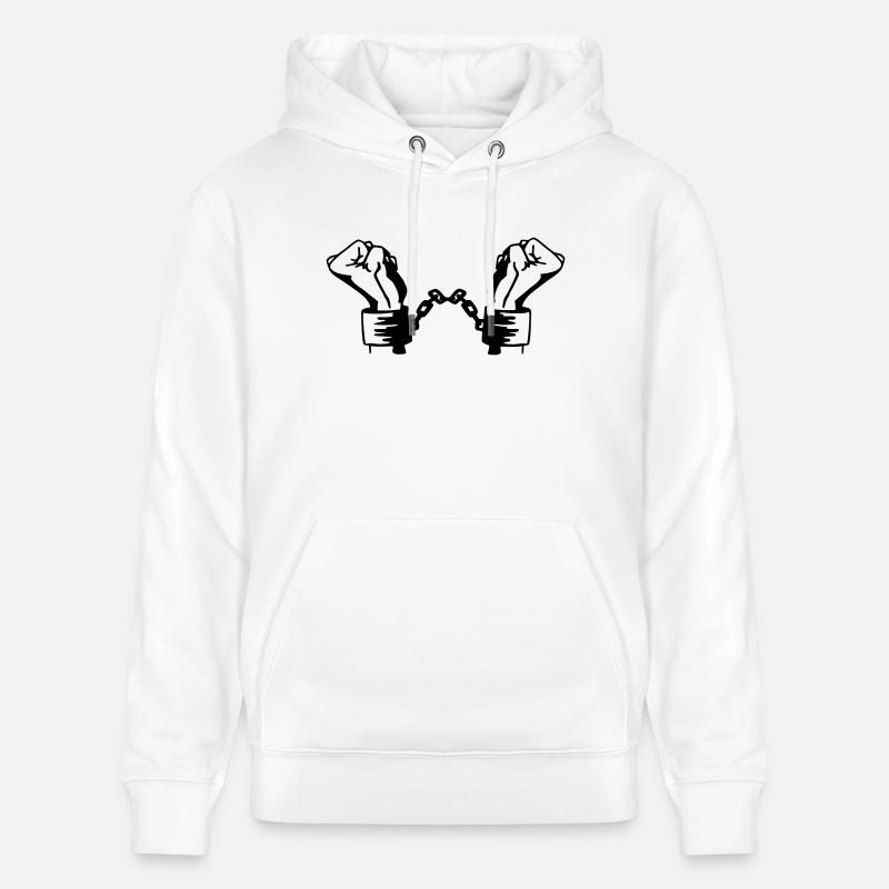 Esclavage - Sweat à capuche bio CRUISER Stanley/Stella Unisexe - blanc