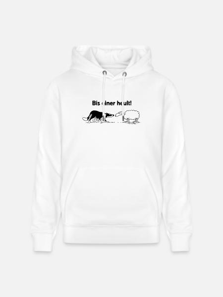 Until a howling - Stanley/Stella CRUISER Unisex Organic Hoodie - white