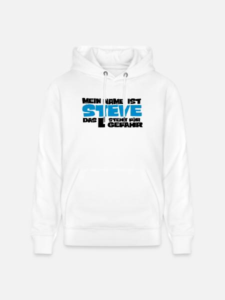 steve - Stanley/Stella CRUISER Unisex Organic Hoodie - white