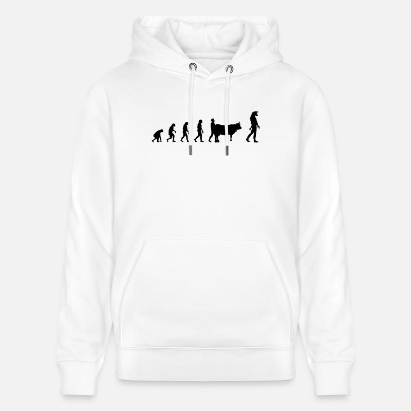 Evolution Mythologie - Sweat à capuche bio CRUISER Stanley/Stella Unisexe - blanc
