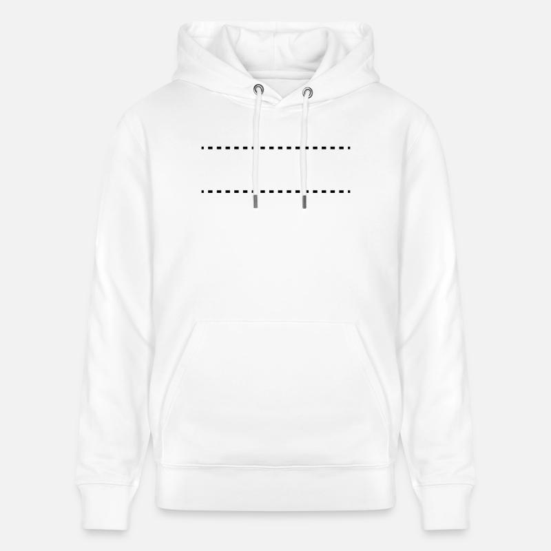 dashed_lines_1_f1 - Sweat à capuche bio CRUISER Stanley/Stella Unisexe - blanc