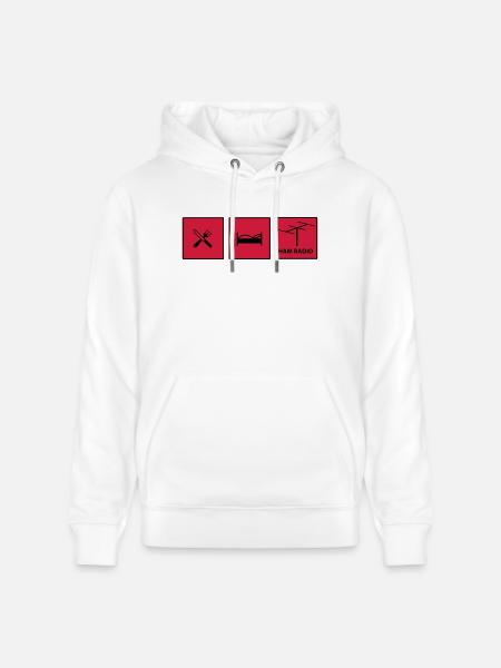 Amateurfunk - Stanley/Stella Unisex Bio-Hoodie CRUISER - Weiß