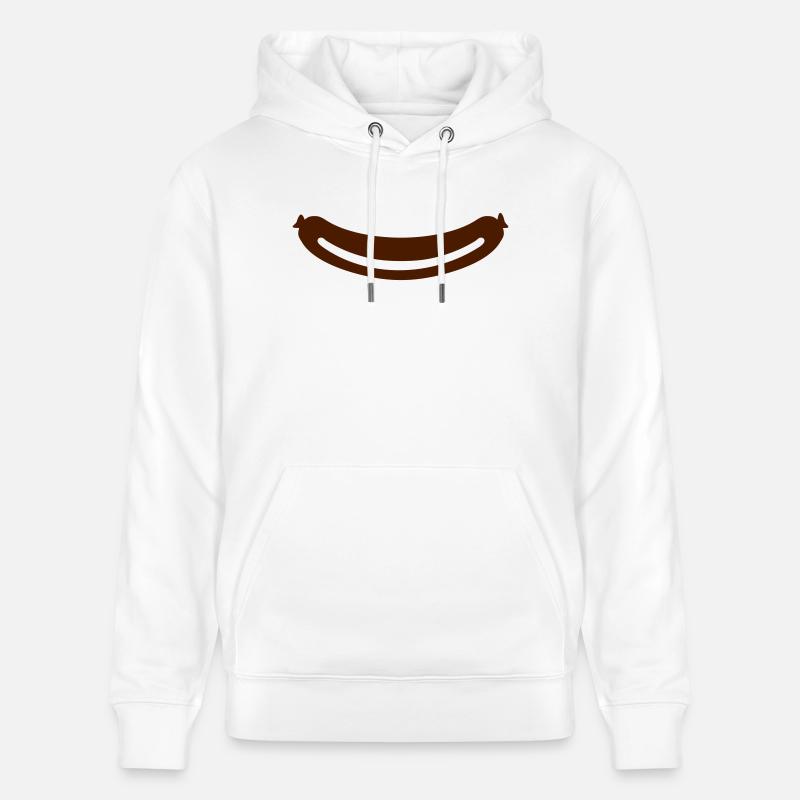 Saucisse - Sweat à capuche bio CRUISER Stanley/Stella Unisexe - blanc