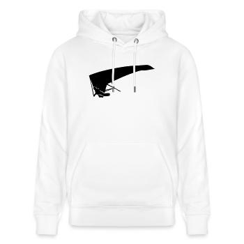 Drachenfliegen - Stanley/Stella Unisex Bio-Hoodie CRUISER  - Weiß - Vorne - Alina (178cm) & Michal (187cm)
