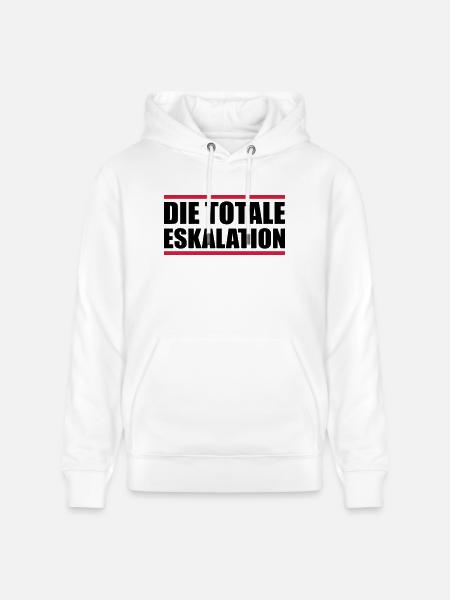 die totale eskalation - Stanley/Stella Unisex Bio-Hoodie CRUISER  - Weiß