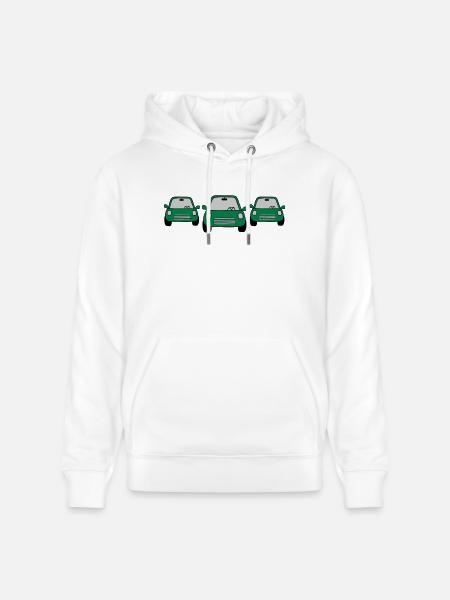 3 Autos Comic - Stanley/Stella Unisex Bio-Hoodie CRUISER - Weiß