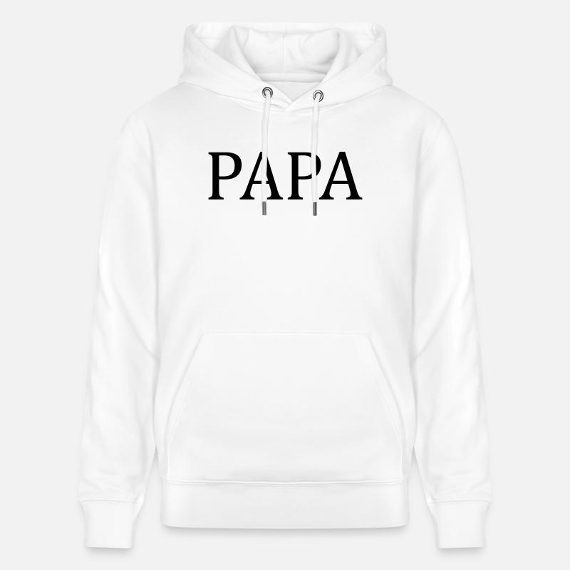 Papa - Sweat à capuche bio CRUISER Stanley/Stella Unisexe - blanc