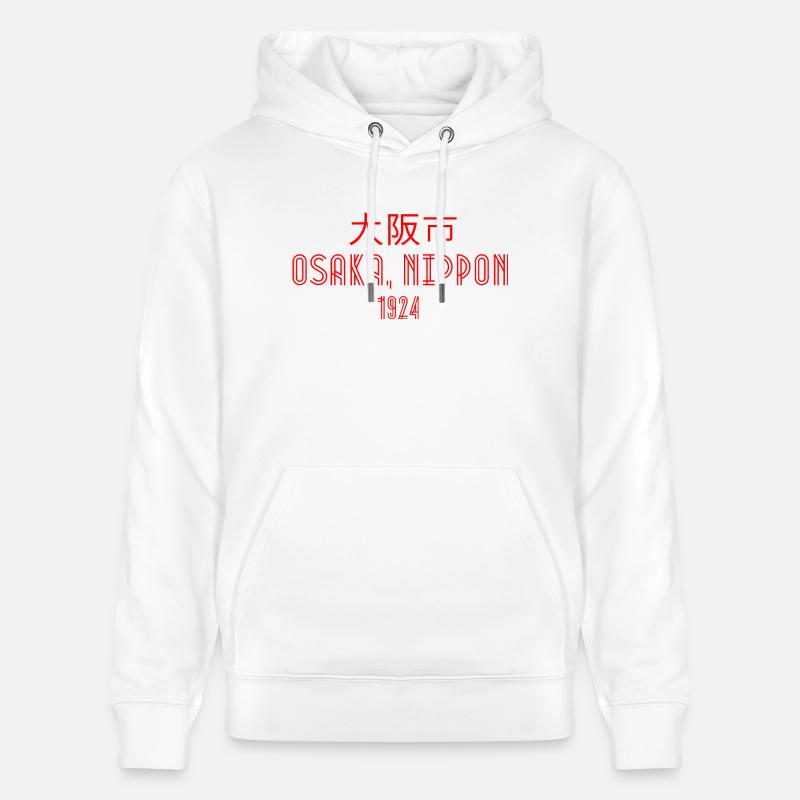 Osaka, Nippon - Sweat à capuche bio CRUISER Stanley/Stella Unisexe - blanc
