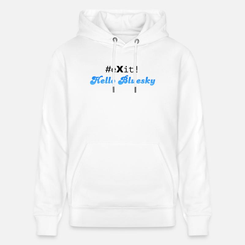 #eXit! - Stanley/Stella CRUISER Unisex Organic Hoodie - white