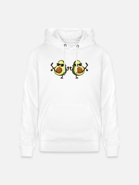 avocado karate 2 - Stanley/Stella Unisex Bio-Hoodie CRUISER - Weiß