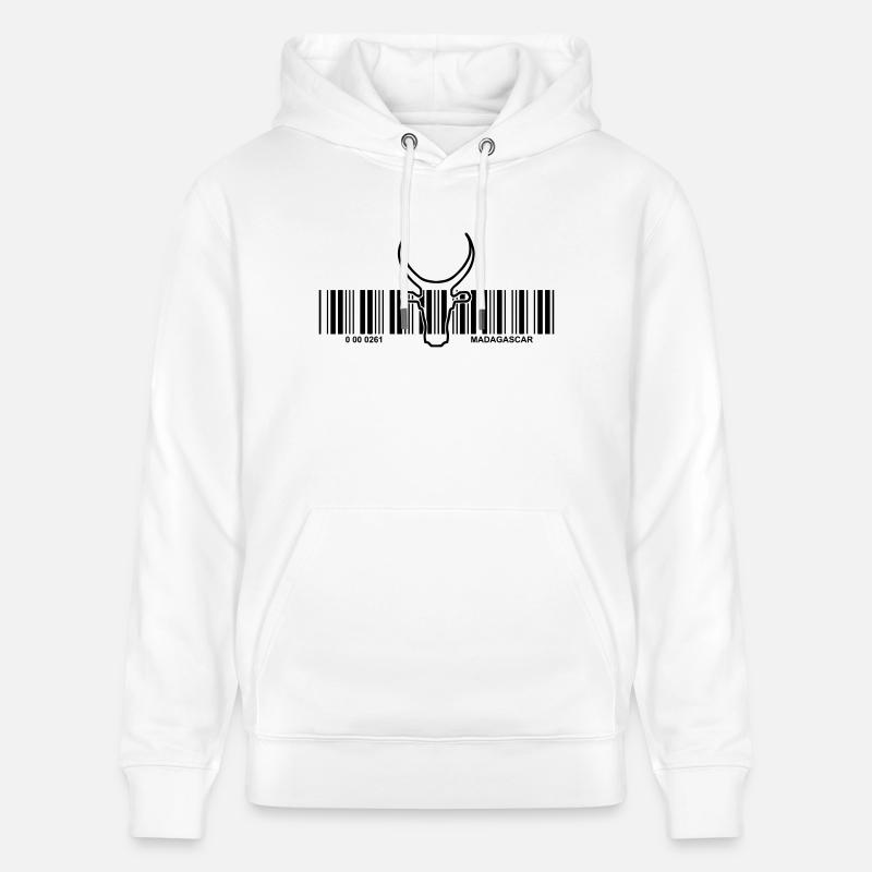 code barre zebu 2 - Sweat à capuche bio CRUISER Stanley/Stella Unisexe - blanc