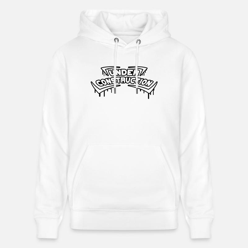 Under Construction - Sweat à capuche bio CRUISER Stanley/Stella Unisexe - blanc