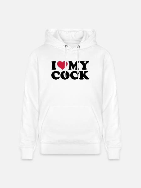 Penis - Stanley/Stella Unisex Bio-Hoodie CRUISER - Weiß
