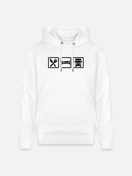 LKW - Stanley/Stella Unisex Bio-Hoodie CRUISER - Weiß