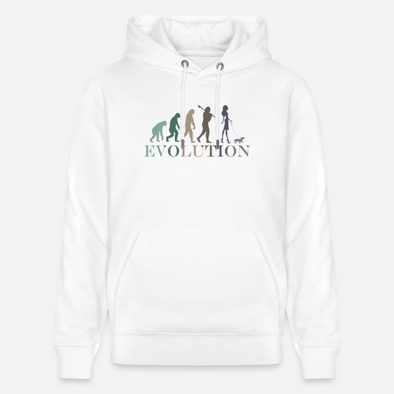 WEIBLICHER EVOLUTION DACKEL - Stanley/Stella Unisex Bio-Hoodie CRUISER  - Weiß
