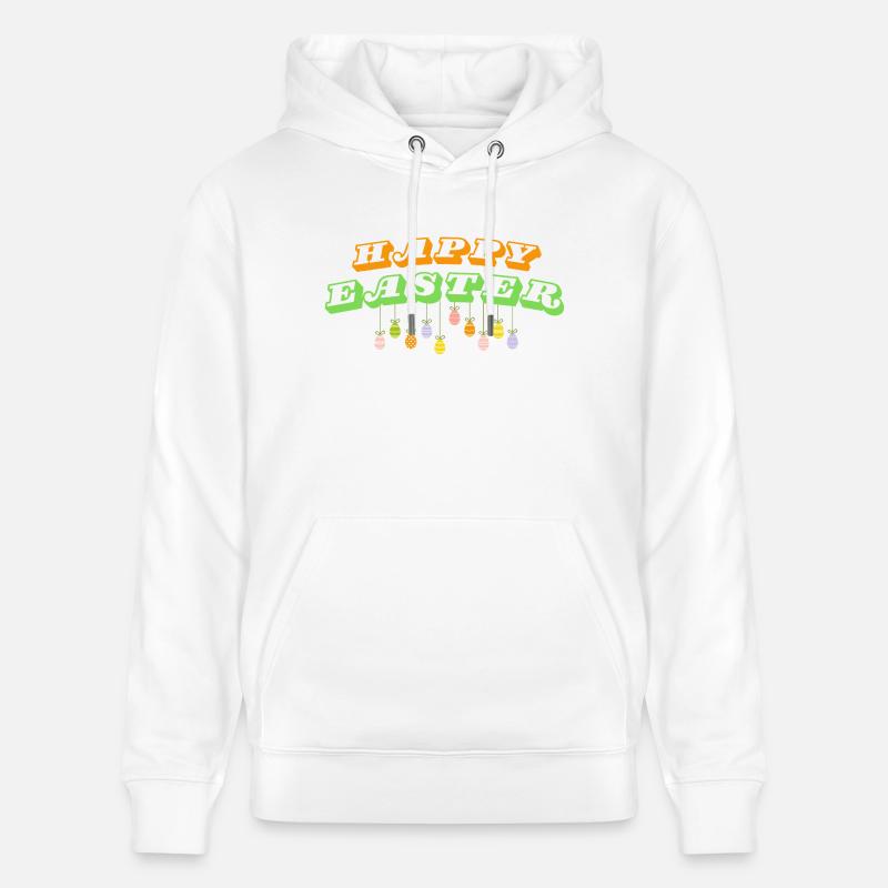 Joyeuses Pâques ! - Sweat à capuche bio CRUISER Stanley/Stella Unisexe - blanc