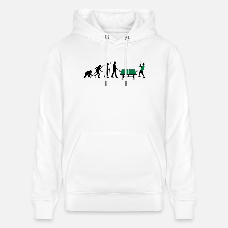 evolution_table_tennis_072012_a_2c - Stanley/Stella Unisex Bio-Hoodie CRUISER  - Weiß