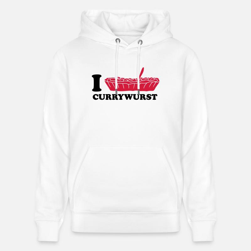 I Love Currywurst - Sweat à capuche bio CRUISER Stanley/Stella Unisexe - blanc