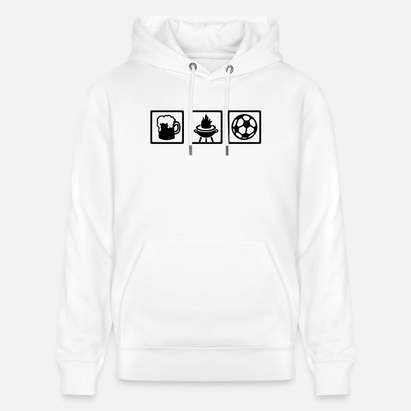 Griller - Sweat à capuche bio CRUISER Stanley/Stella Unisexe - blanc