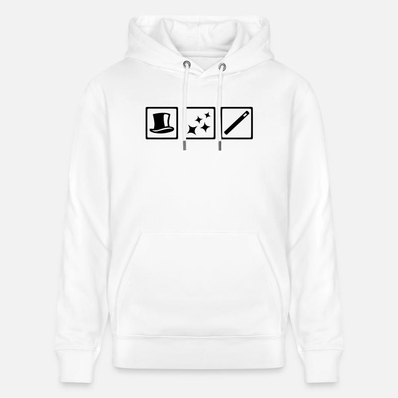 Magicien - Sweat à capuche bio CRUISER Stanley/Stella Unisexe - blanc