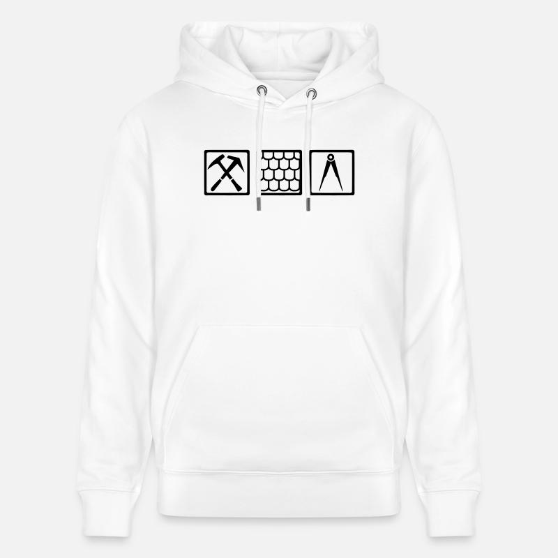 Couvreur - Sweat à capuche bio CRUISER Stanley/Stella Unisexe - blanc