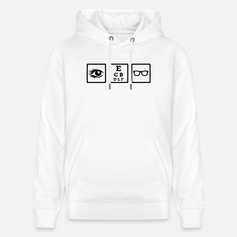 Opticien - Sweat à capuche bio CRUISER Stanley/Stella Unisexe - blanc