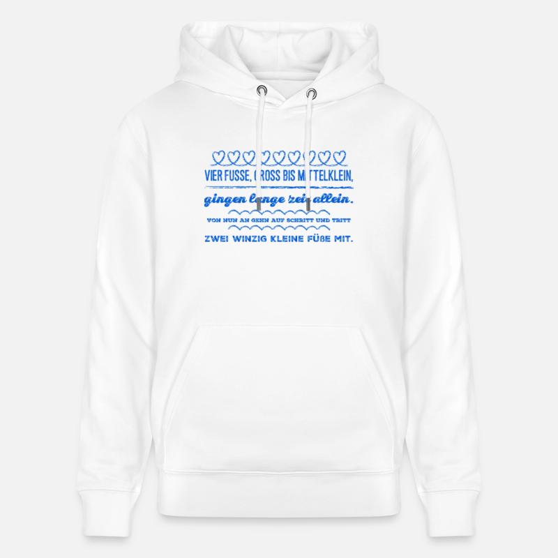 Idée cadeau grossesse naissance - Sweat à capuche bio CRUISER Stanley/Stella Unisexe - blanc