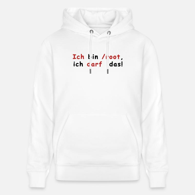 Root Linux - Stanley/Stella Unisex Bio-Hoodie CRUISER  - Weiß