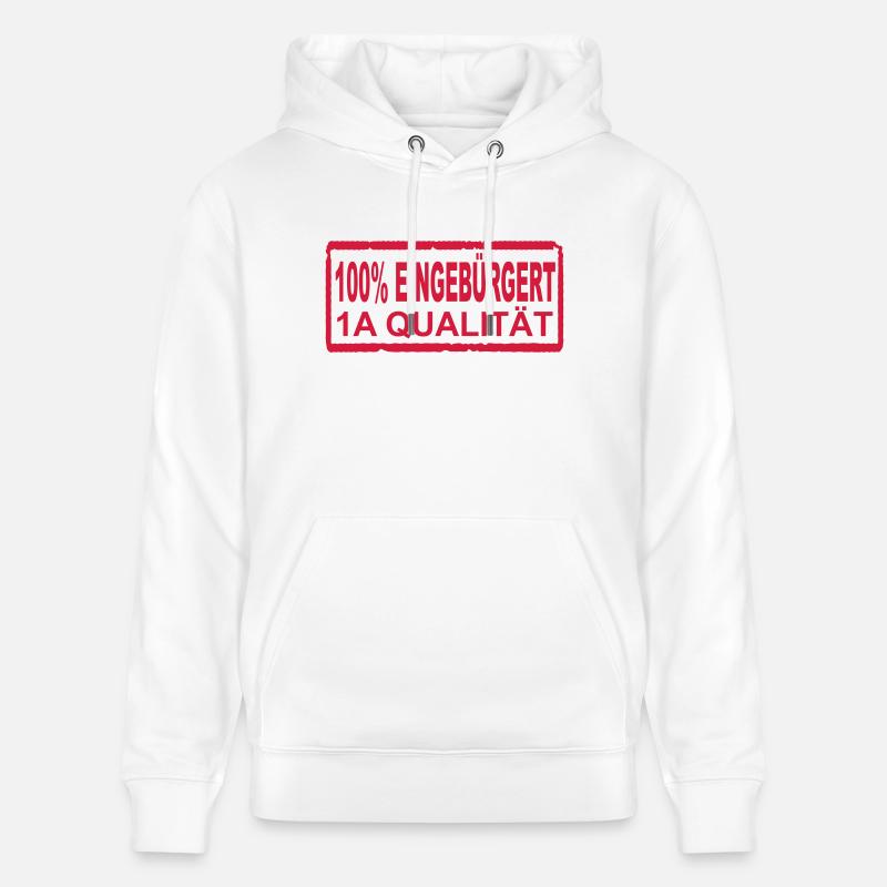 100% eingebürgert - Stanley/Stella Unisex Bio-Hoodie CRUISER  - Weiß