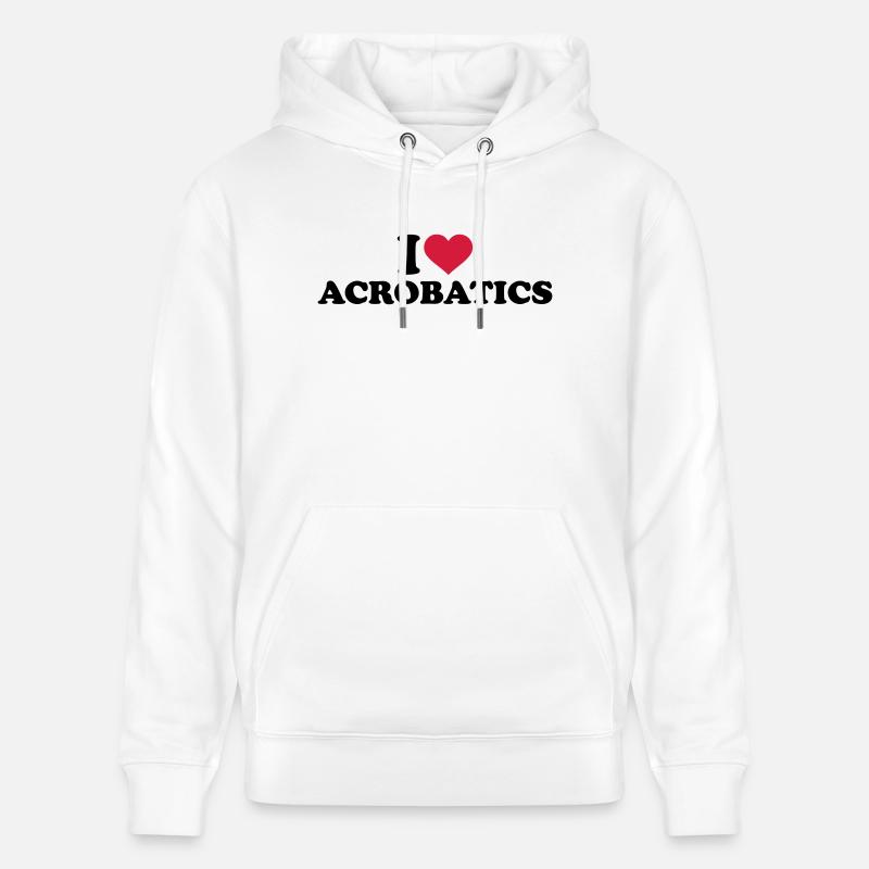 I love Acrobatics - Sweat à capuche bio CRUISER Stanley/Stella Unisexe - blanc