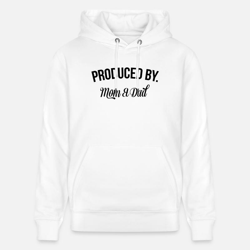 Produced by Mom & Dad - Sweat à capuche bio CRUISER Stanley/Stella Unisexe - blanc