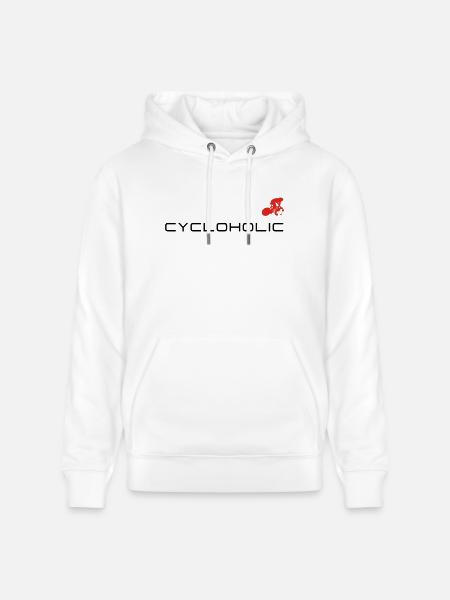 cycloholic - Stanley/Stella Unisex Bio-Hoodie CRUISER - Weiß