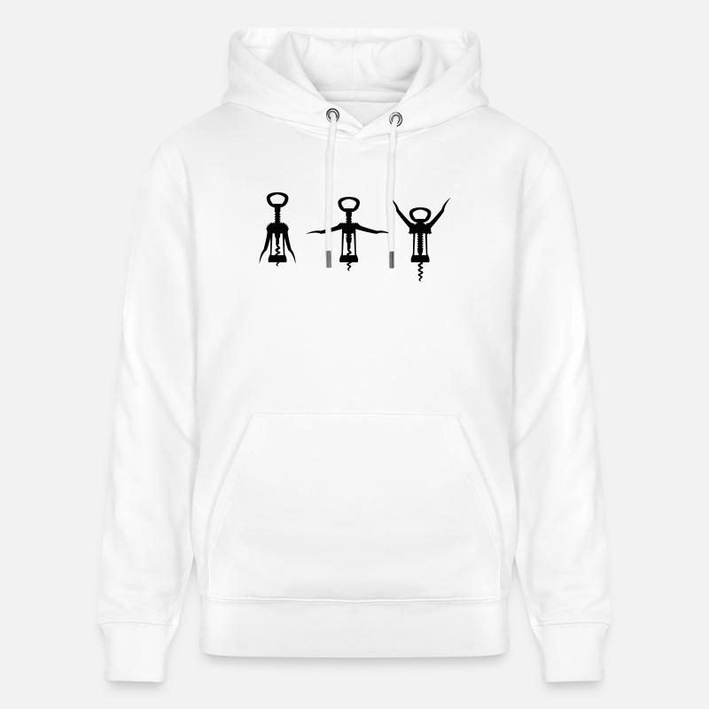 Ich bin Bodybuilder (Ohne Text) - Stanley/Stella Unisex Bio-Hoodie CRUISER  - Weiß