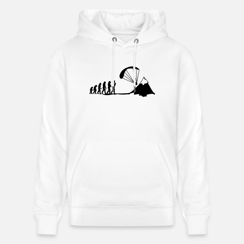 paragliding evolution - Stanley/Stella Unisex Bio-Hoodie CRUISER  - Weiß