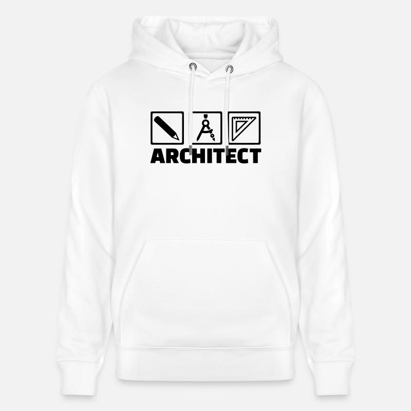 Architecte - Sweat à capuche bio CRUISER Stanley/Stella Unisexe - blanc