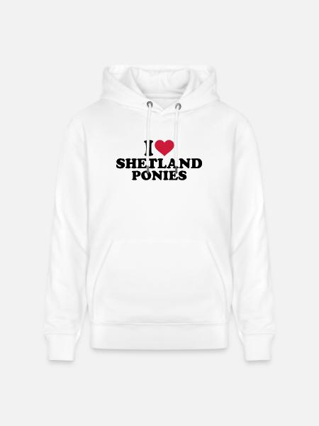 Shetland Pony - Stanley/Stella Unisex Bio-Hoodie CRUISER - Weiß