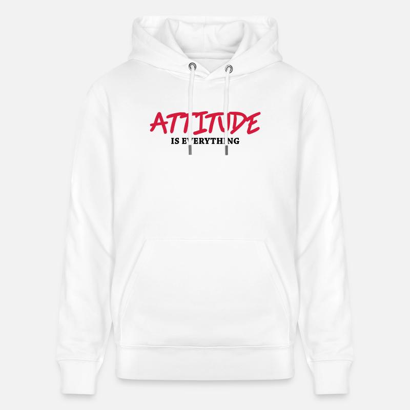 Attitude is everything - Sweat à capuche bio CRUISER Stanley/Stella Unisexe - blanc