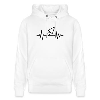 Brick layer - Stanley/Stella CRUISER Unisex Organic Hoodie - white - Front - Alina (178cm) & Michal (187cm)