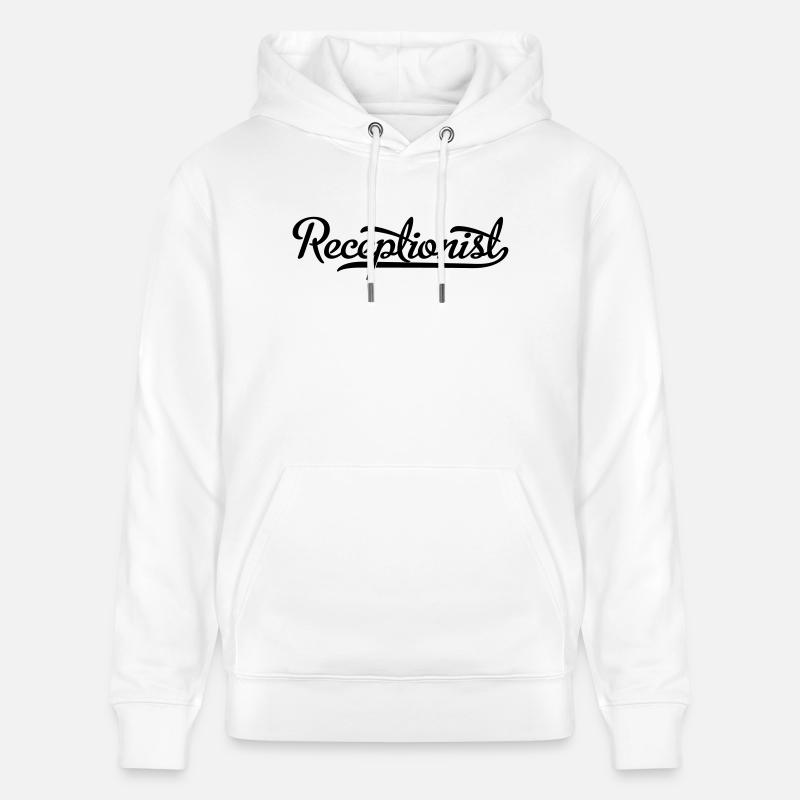 Réceptionniste - Sweat à capuche bio CRUISER Stanley/Stella Unisexe - blanc